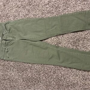 LOFT Olive Ankle Crop Slim Jeans